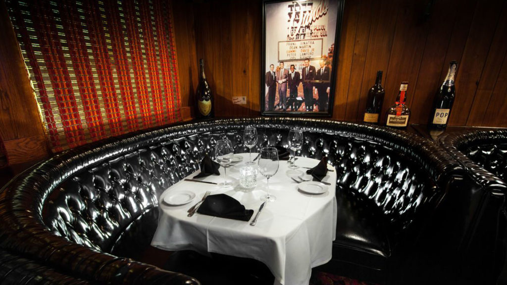 Frank Sinatra table at The Golden Steer Steakhouse
