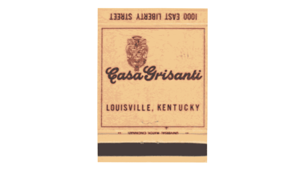 Casa-Grisanti's-logo-on-matchbook