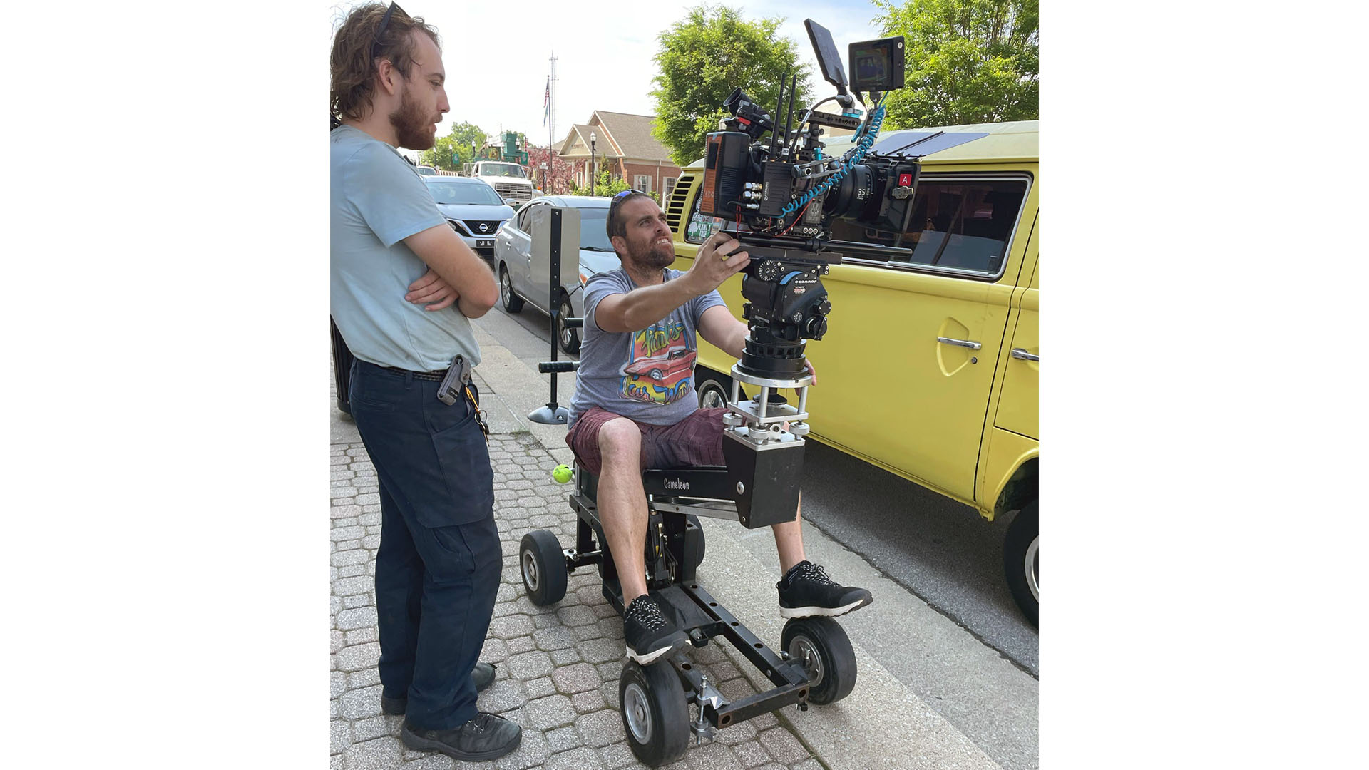 gear - wheels Eli (Best Boy) & Frank (Key Grip)