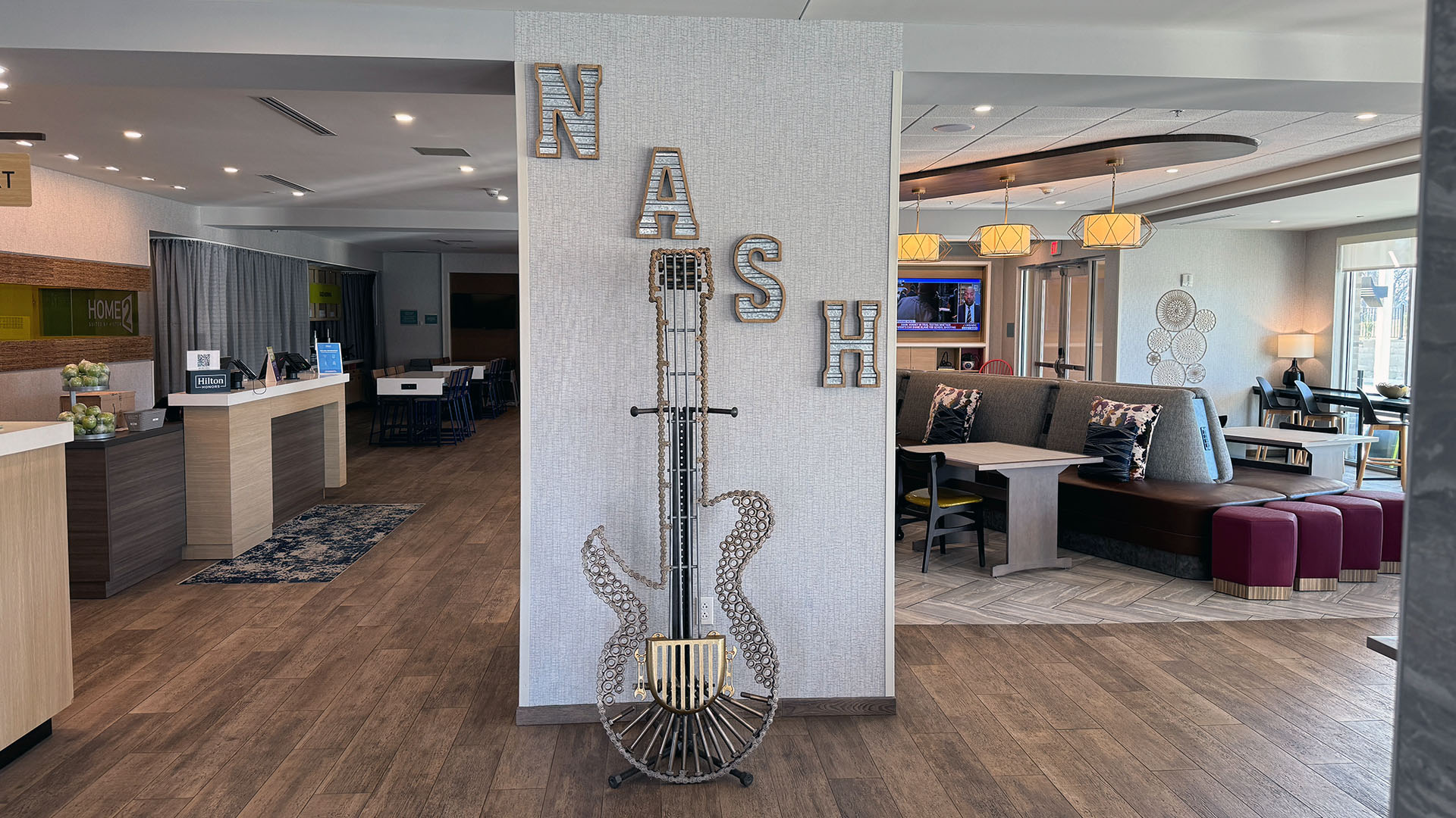 guitar in lobby