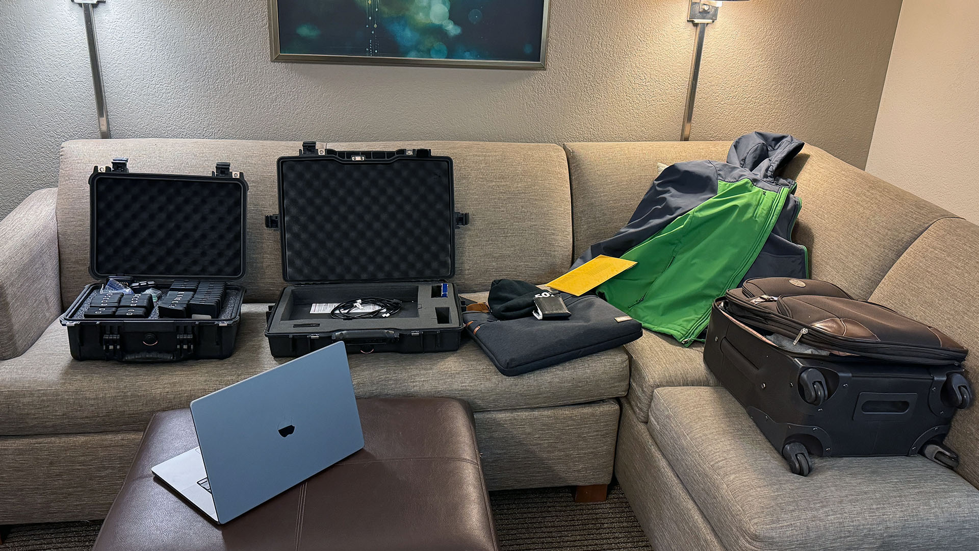 hotel office couch